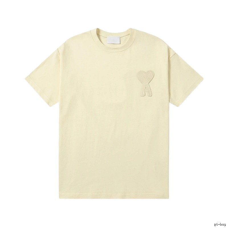 AMI Love Embroidery Simple Style T-shirt