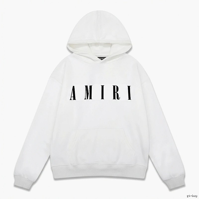 AMIRI minimalist style white hoodie