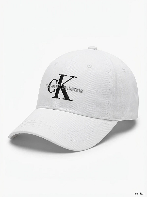 Calvin Klein minimalist style white baseball cap