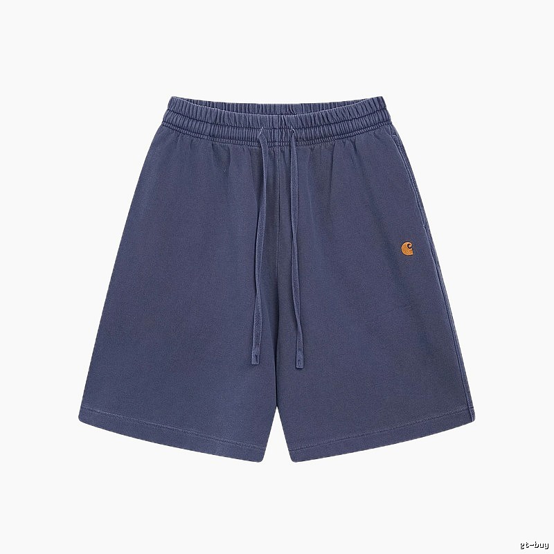 Carhartt Classic Embroidered Workwear Style Navy Blue Shorts