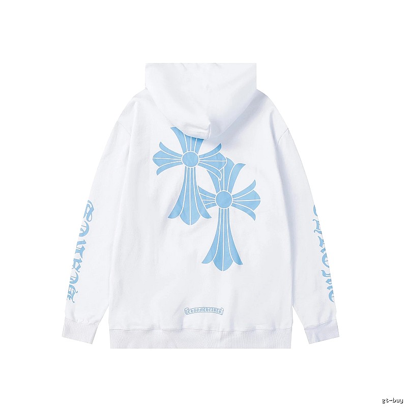 Chrome Hearts 2088-15 White Cross Graphic Hoodie Travel Styling