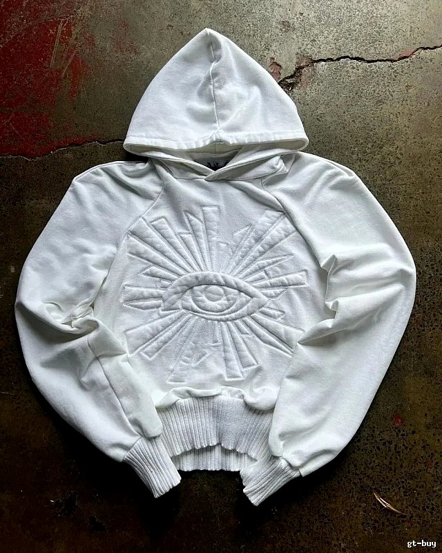 Kapital Casual Eye graphic hoodie Black Raised Eye for Streetwear Looks
