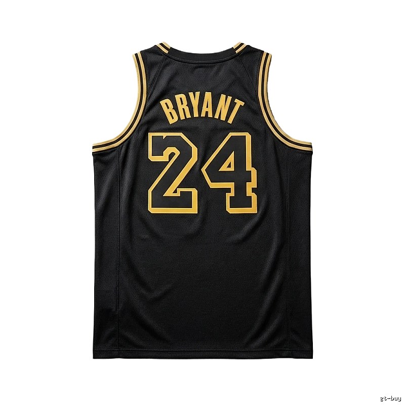 Kobe No.24 black and yellow basketball vest