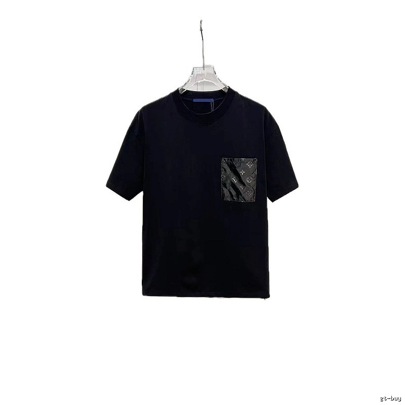 Louis Vuitton Monogram Casual Style Black T-Shirt