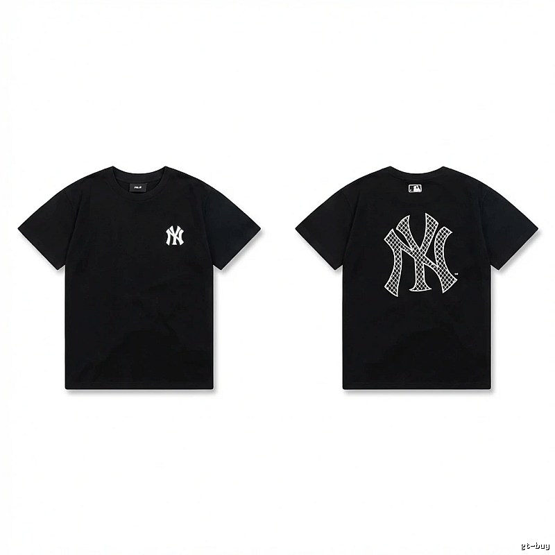 MLB NY Series Trendy and Cool Style Black T-shirt