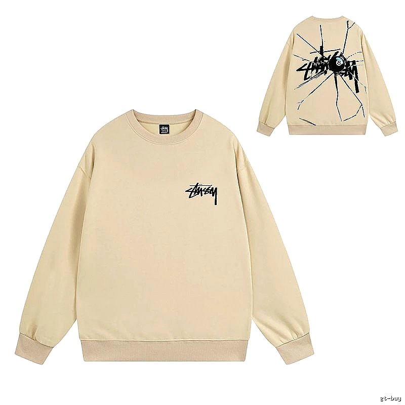 Stussy Beige Style 536 Graphic SweatShirt Resort Wear