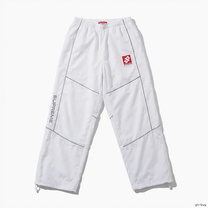 Supreme sporty white long trousers