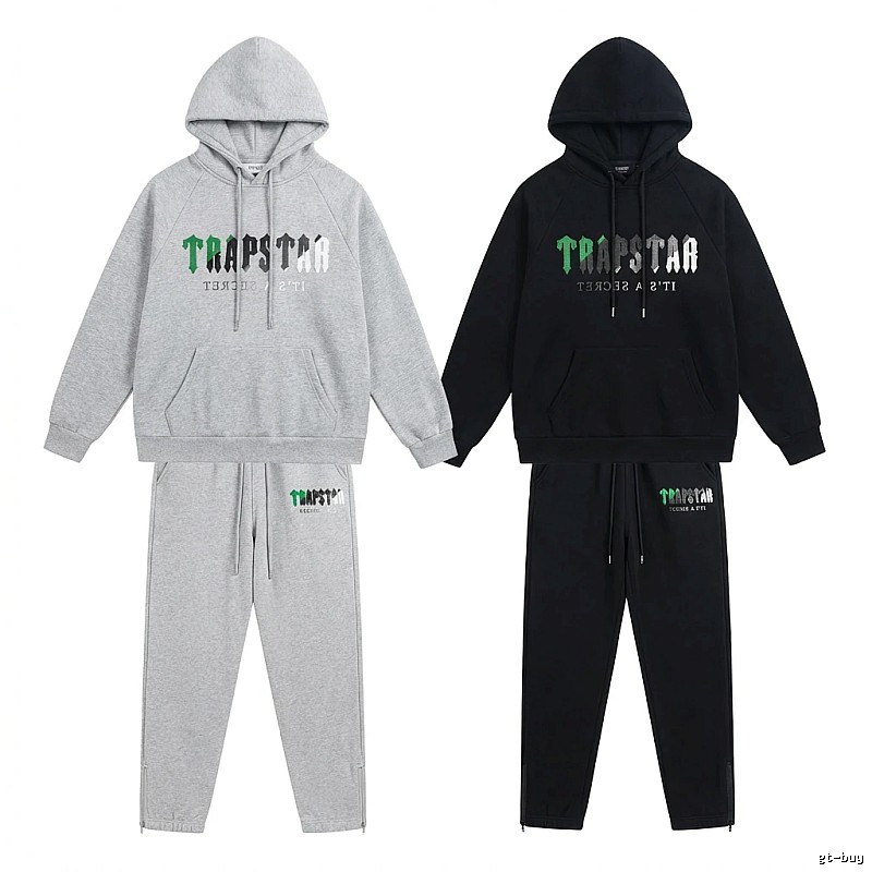 Trapstar Trendy and Cool Style Grey-Black Suit