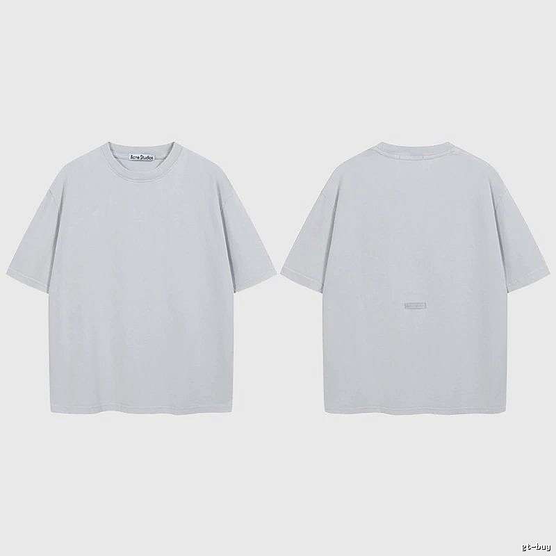 Acne Studios 2090-80 Blue Style Ac908040 Stockholm Logo T-Shirt Relaxed Styling