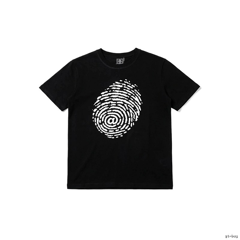 ADWYSD Fingerprint Trendy Black T-shirt