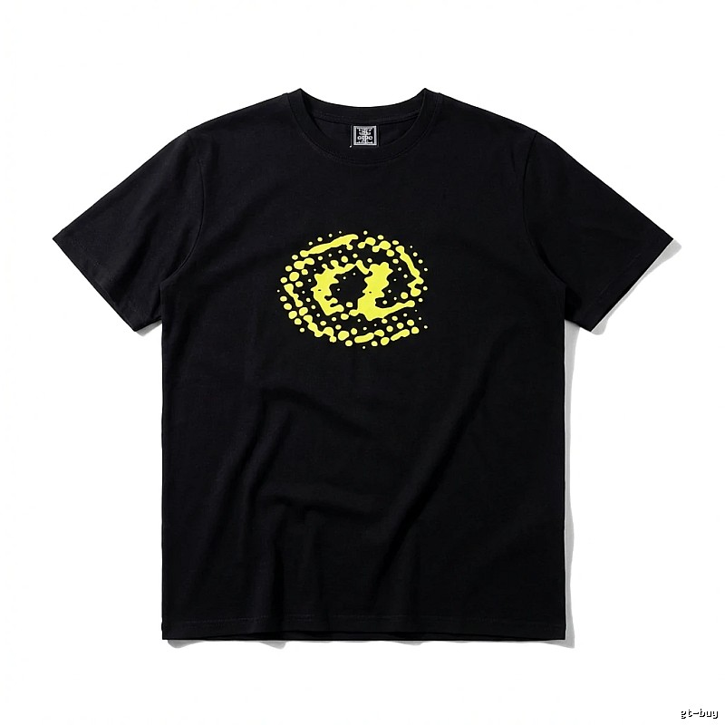 ADWYSD trendy brand black printed T-shirt