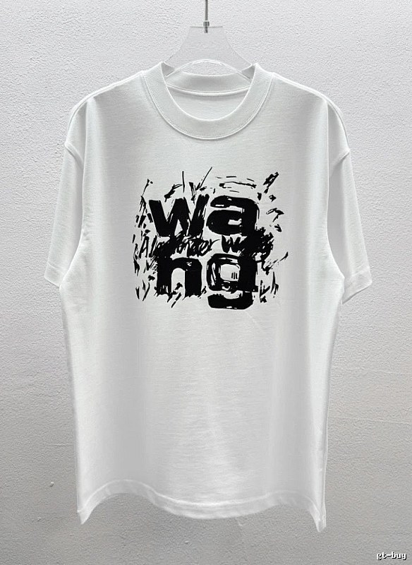 Alexander Wang Graffiti Street Style White T-Shirt