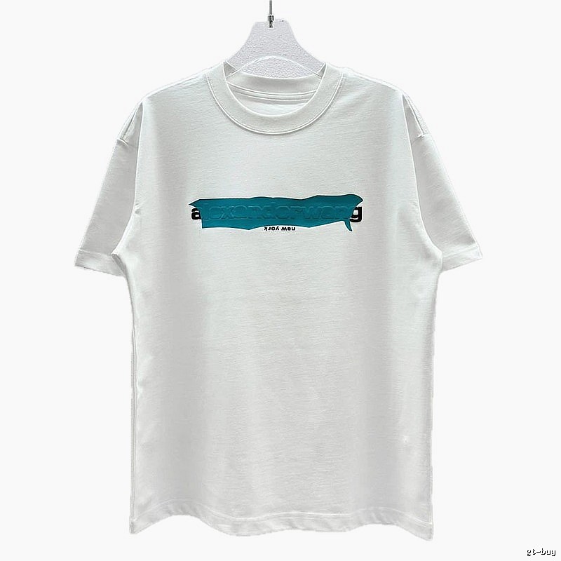 Alexander Wang Letter-Printed Streetwear White T-Shirt