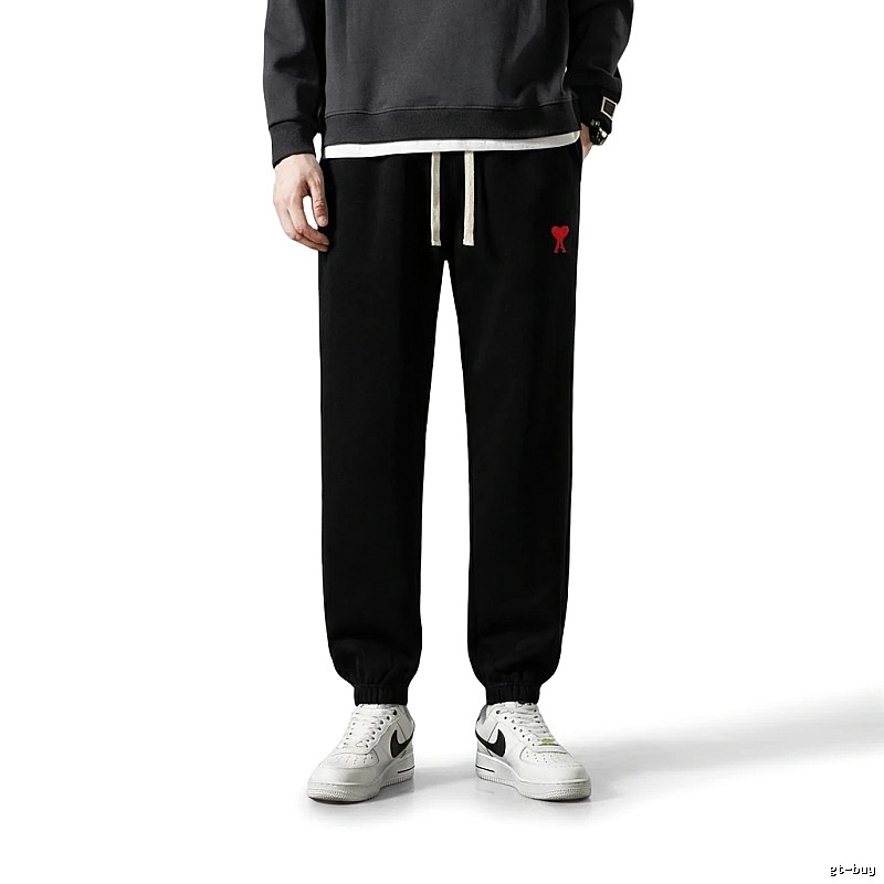 AMI & Easy trendy brand black sweatpants