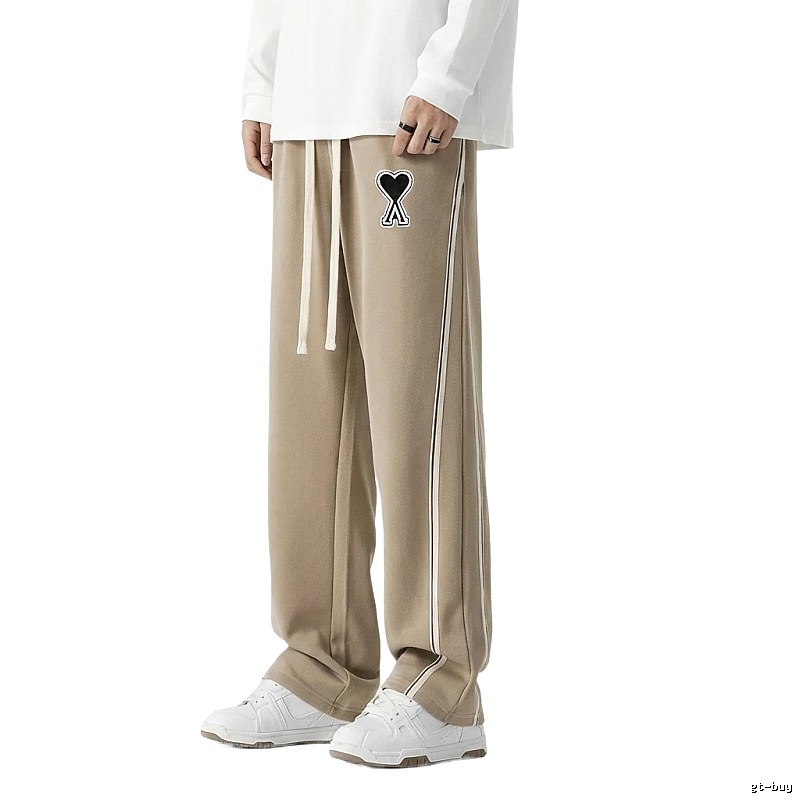AMI fleece-lined casual khaki pants