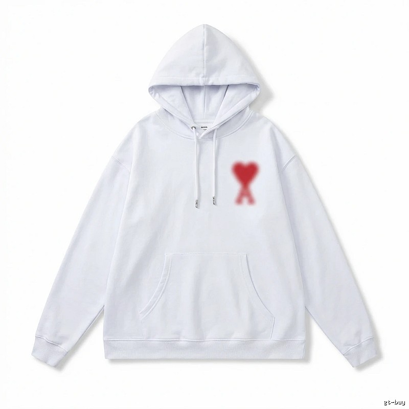 AMI Love Print Hoodie