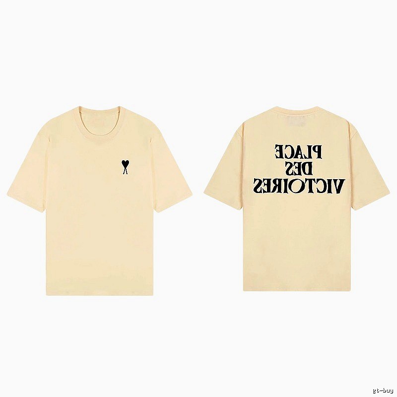 AMI Love Print Short-sleeve Shirt