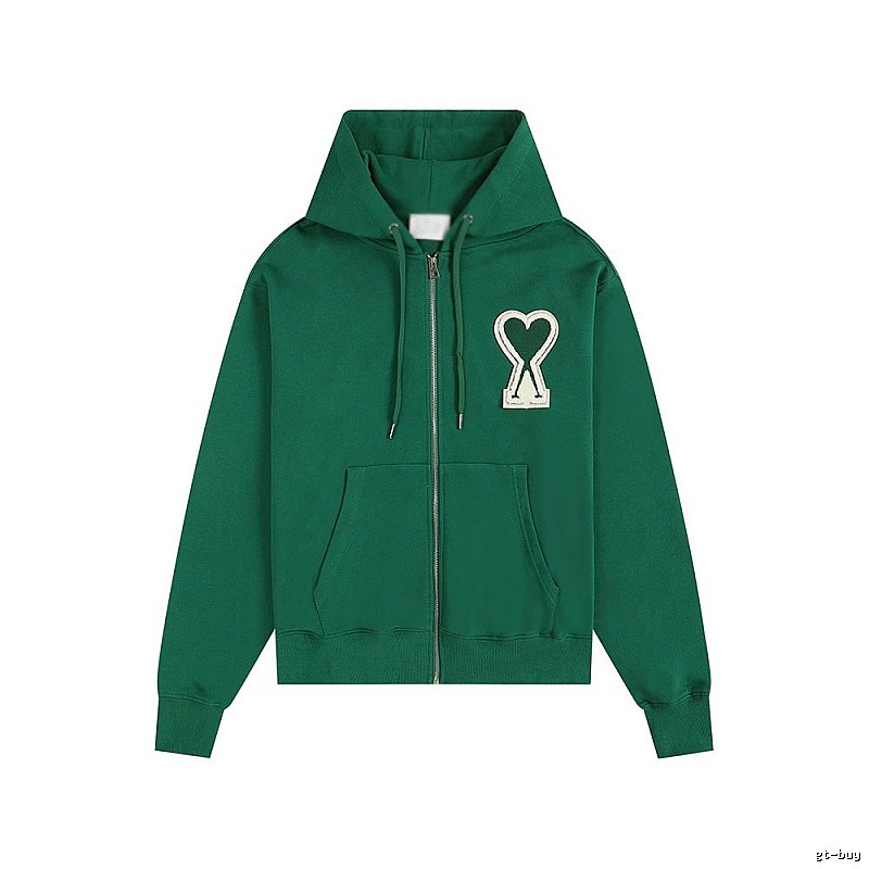 AMI Love Series Green Hoodie