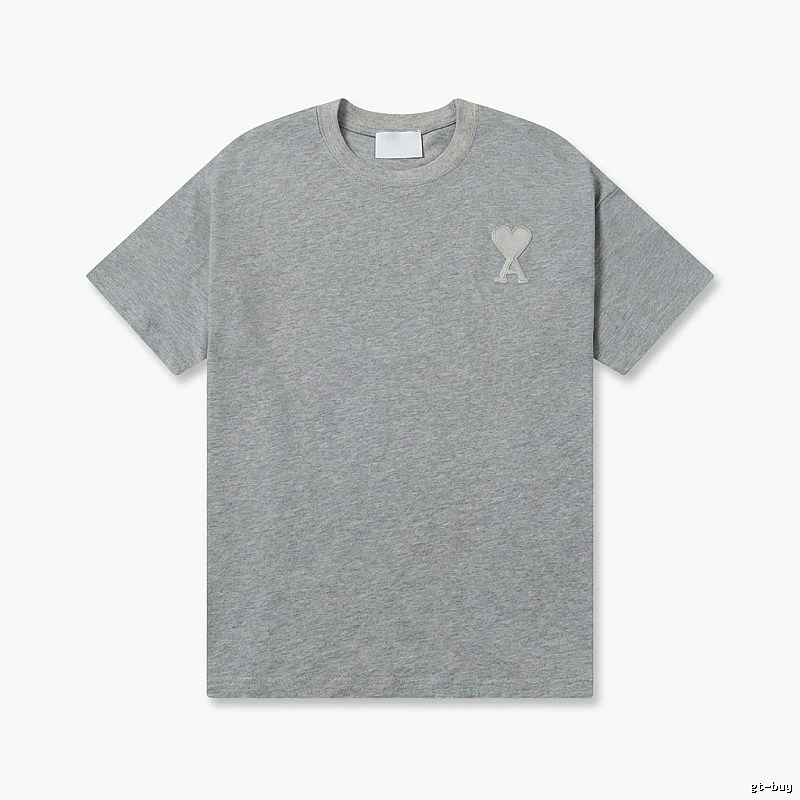 AMI Love Simple Style Gray T-shirt