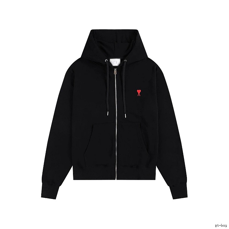 AMI Love Trend Brand Black Hoodie