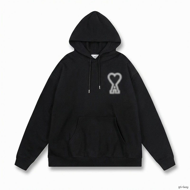 AMI Love Trendy Black Hoodie