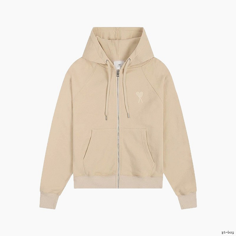 AMI minimalist style beige sweatshirt