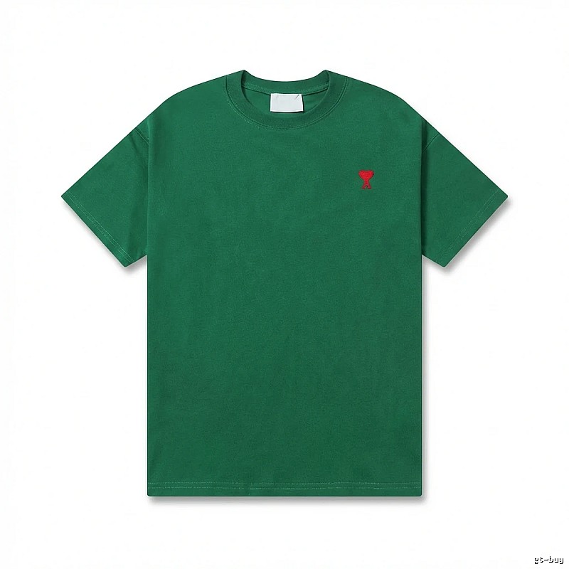 AMI minimalist style green T-shirt