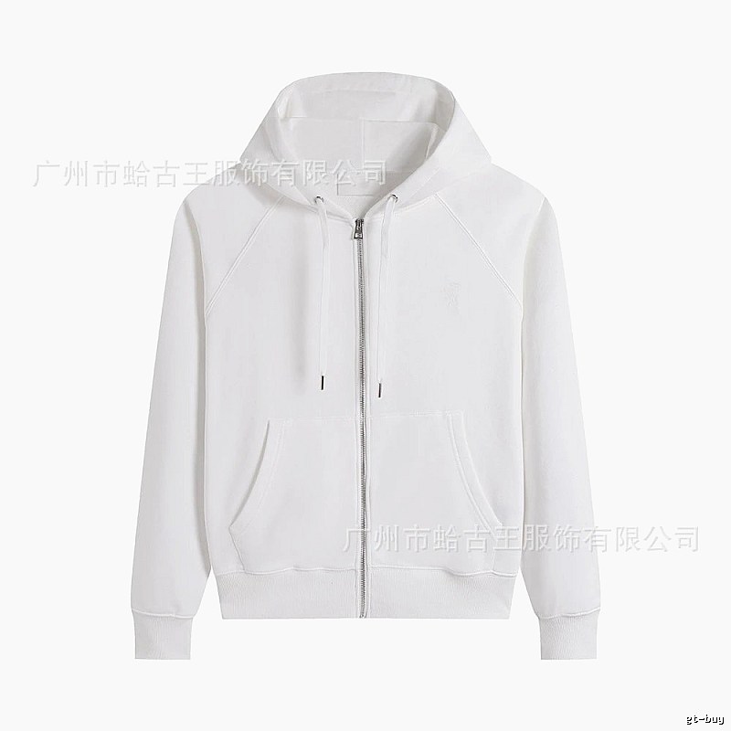 AMI minimalist style white hoodie