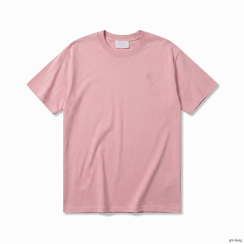 AMI simple and elegant pink T-shirt
