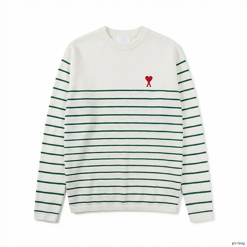 AMI striped white sweater