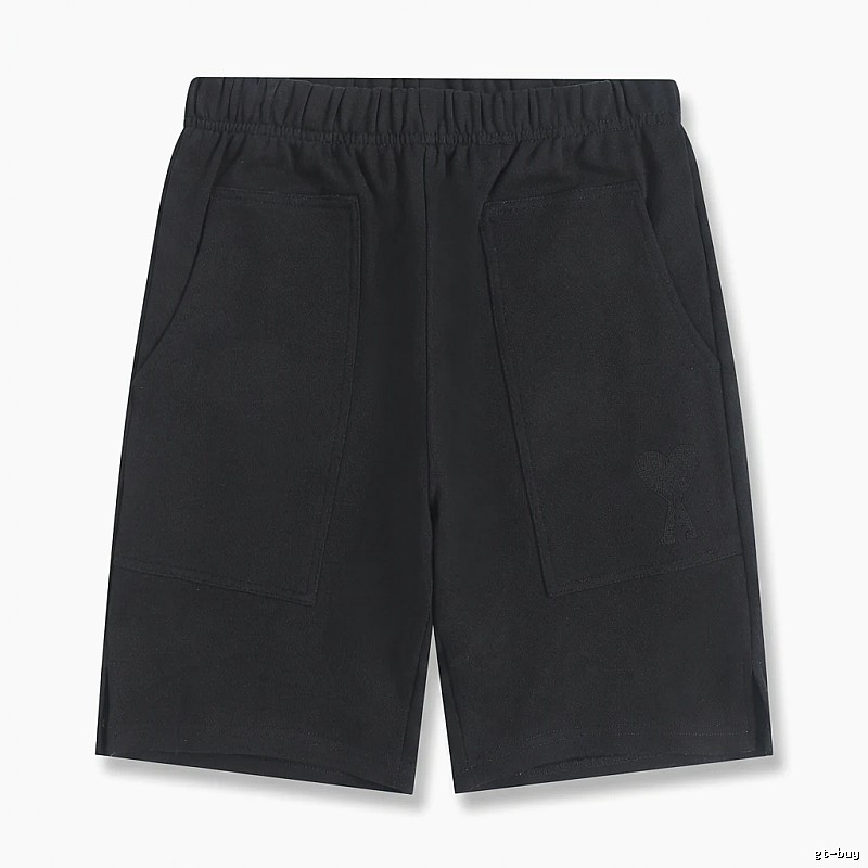 AMI Workwear Style Black Shorts