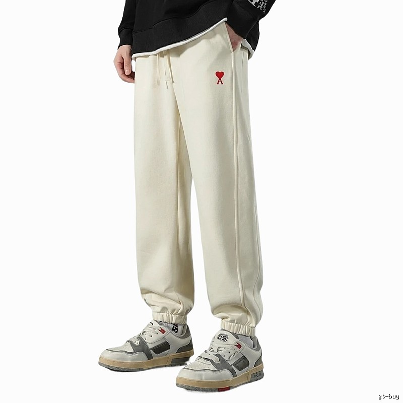 AMI&EASY minimalist style off-white sweatpants