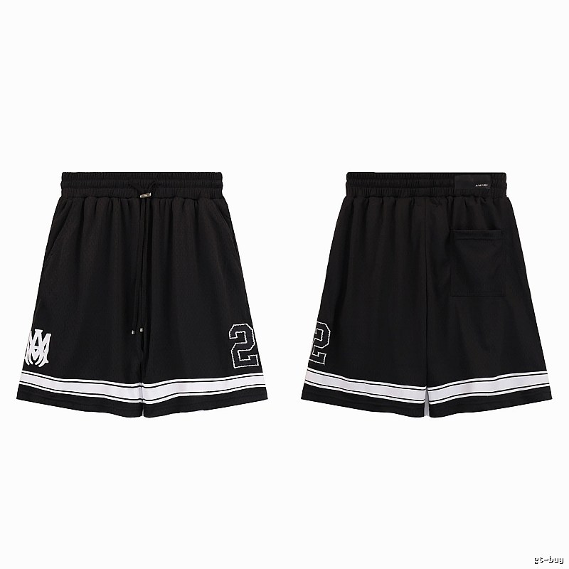 AMIRI American Basketball Style Black Athletic Shorts