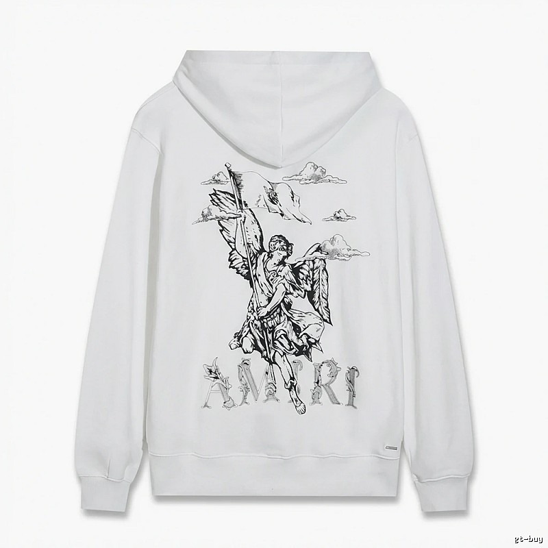 AMIRI Angel Print White Sweatshirt