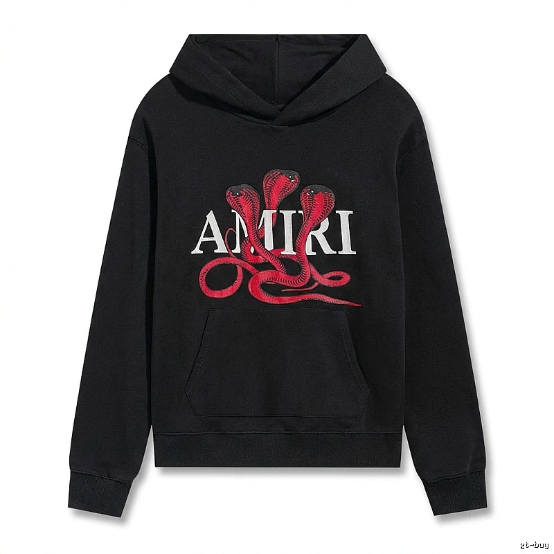 AMIRI black hoodie with snake print