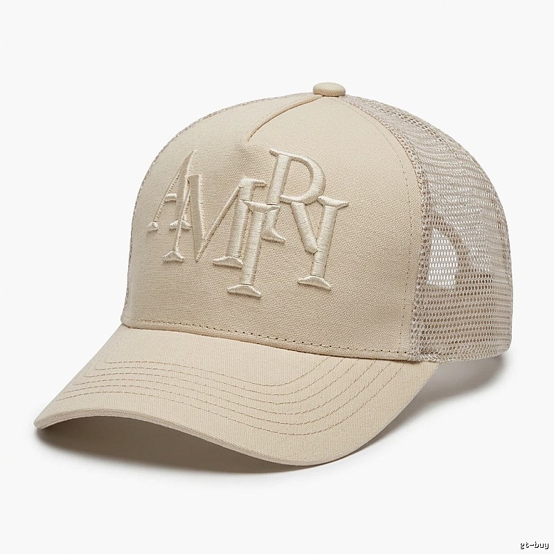 AMIRI Classic Retro Style Beige Hat