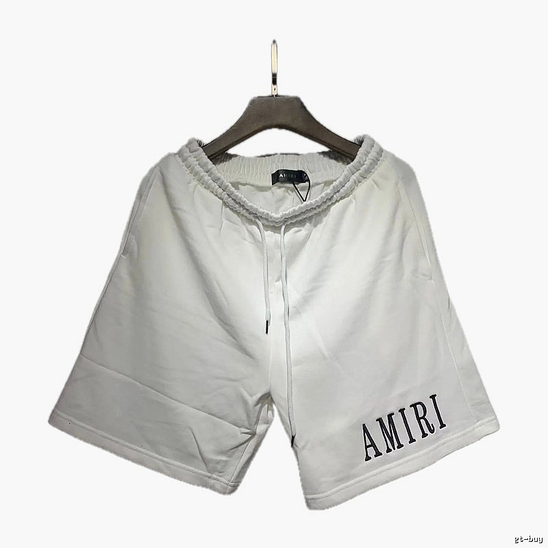 AMIRI Embroidered Street Style White Casual Shorts