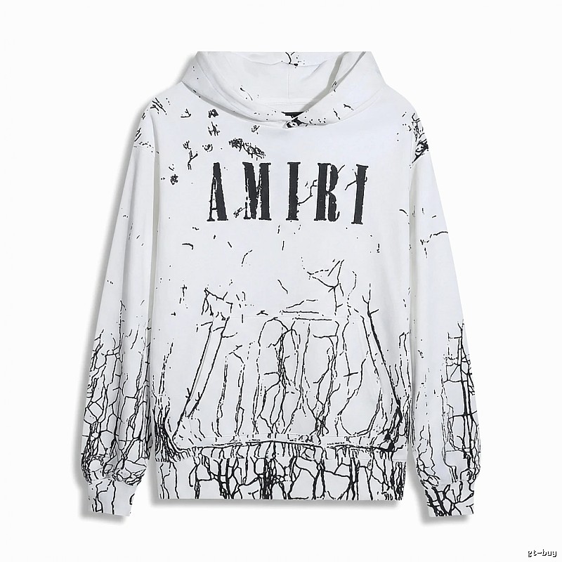 AMIRI Graffiti Style White Sweatshirt