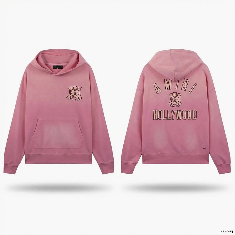 AMIRI Hollywood-style pink sweatshirt