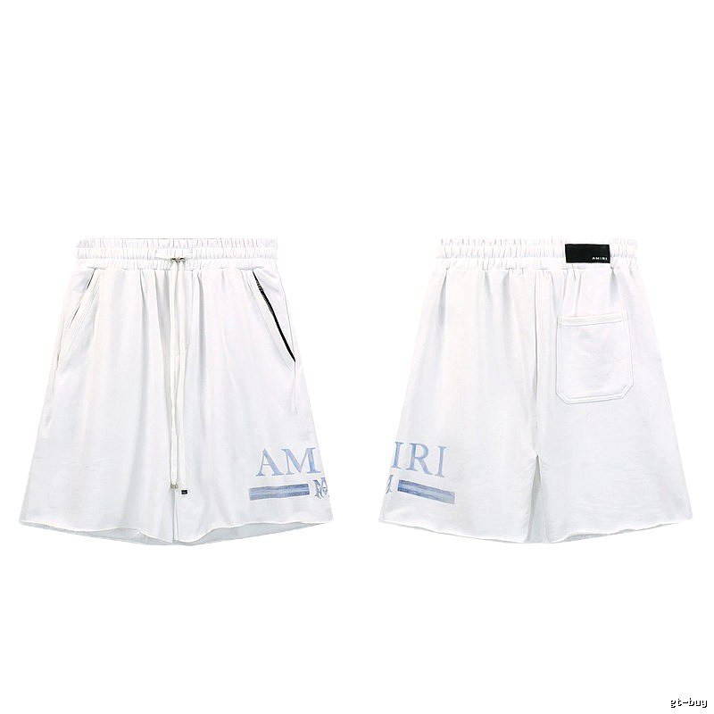 AMIRI Letter Print Street Style White Shorts