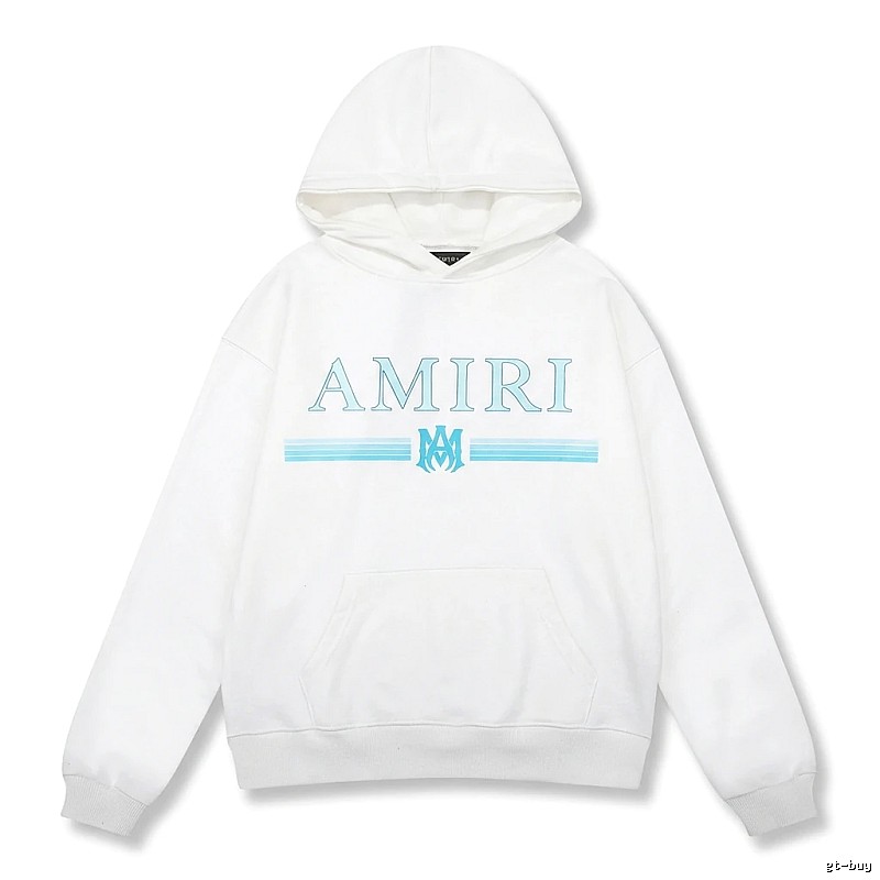AMIRI letter - printed white hoodie
