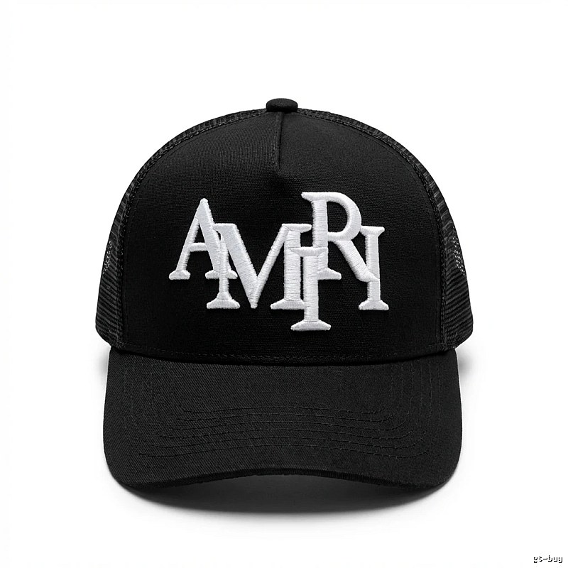 AMIRI letter-style black cap