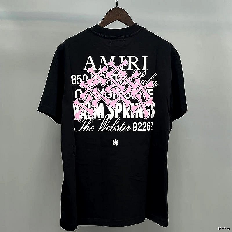 Amiri Pink Black Records Graphic T-Shirt Airport Outfit