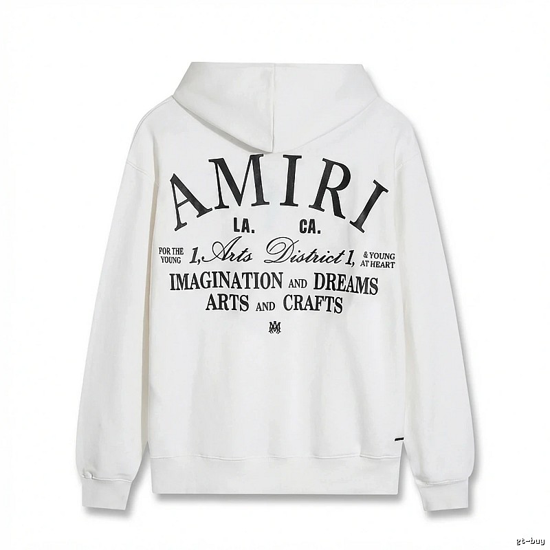 AMIRI Printed Casual Style White Hoodie