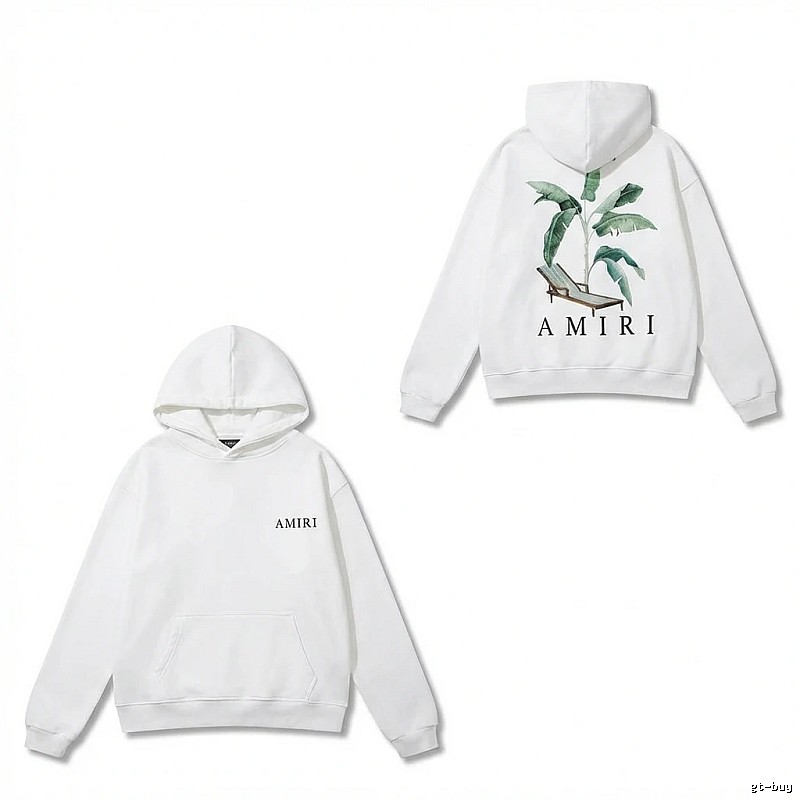 AMIRI Printed Casual White Hoodie