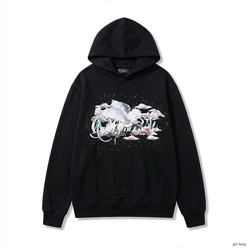 AMIRI Printed Trendy Black Sweatshirt