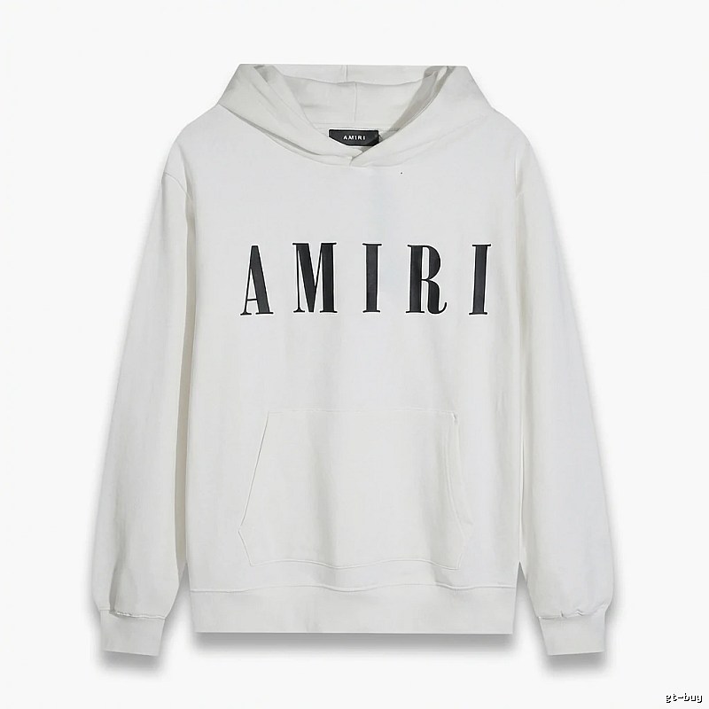 AMIRI simple style white hoodie