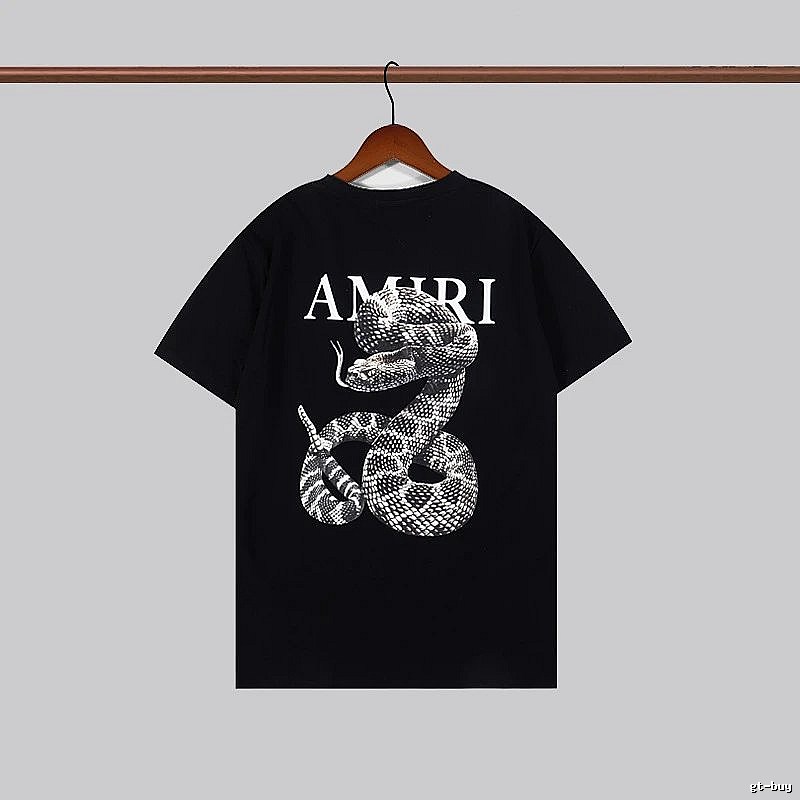 Amiri Statement Graphic T-shirt White Blue Amiri for Easy Pairing