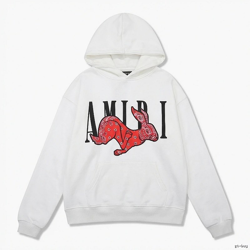 AMIRI White Sweatshirt with Rabbit Print