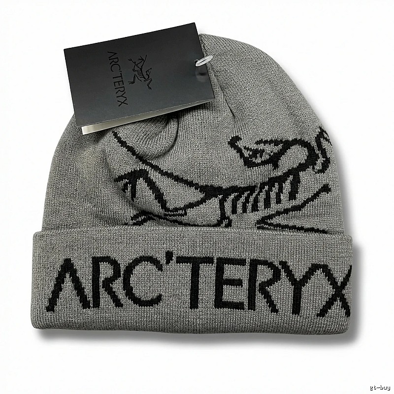 Arc'teryx minimalist style grey knitted hat
